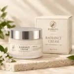 Purelita Radiance Skin Brightening Cream 50g jar and box